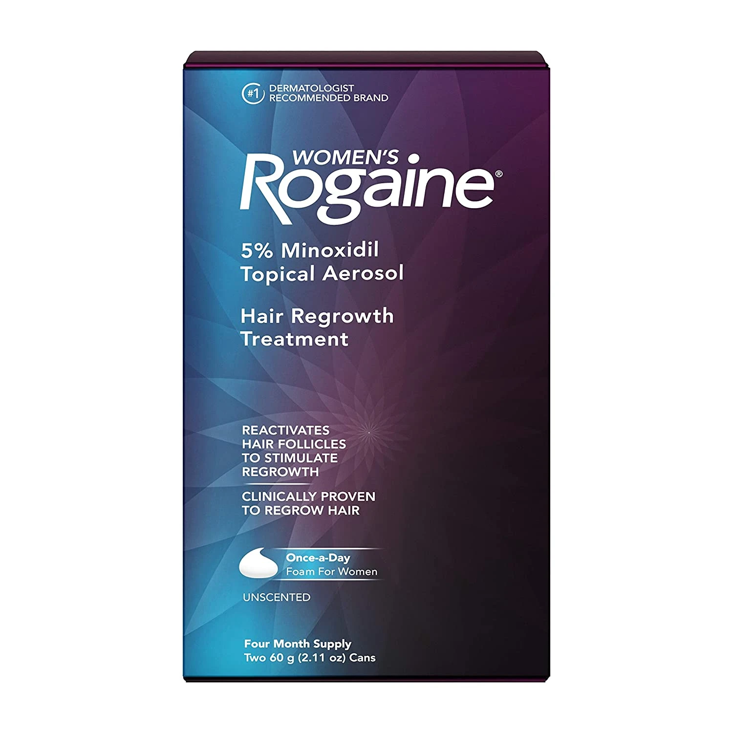 Rogaine للنساء رغوة مينوكسيديل 5% لعلاج تساقط الشعر – إمداد 4 أشهر