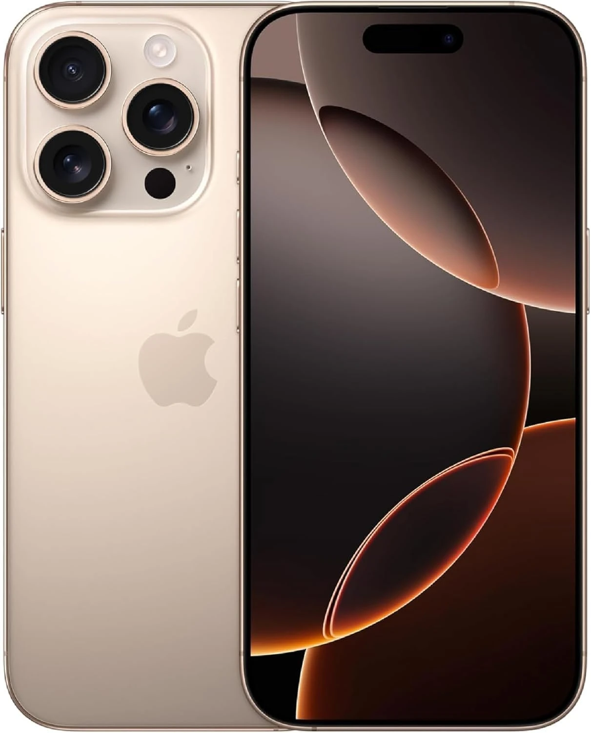 Apple iPhone 16 Pro Max، إصدار الولايات المتحدة، 256GB، Desert Titanium – مفتوح الشبكة (مجدد)